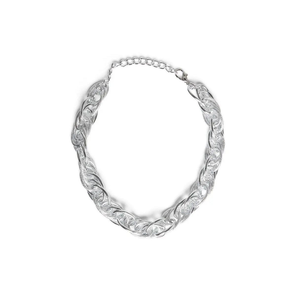 Collana corta con anelli cromati silver SILVER DORABELLA UNICO