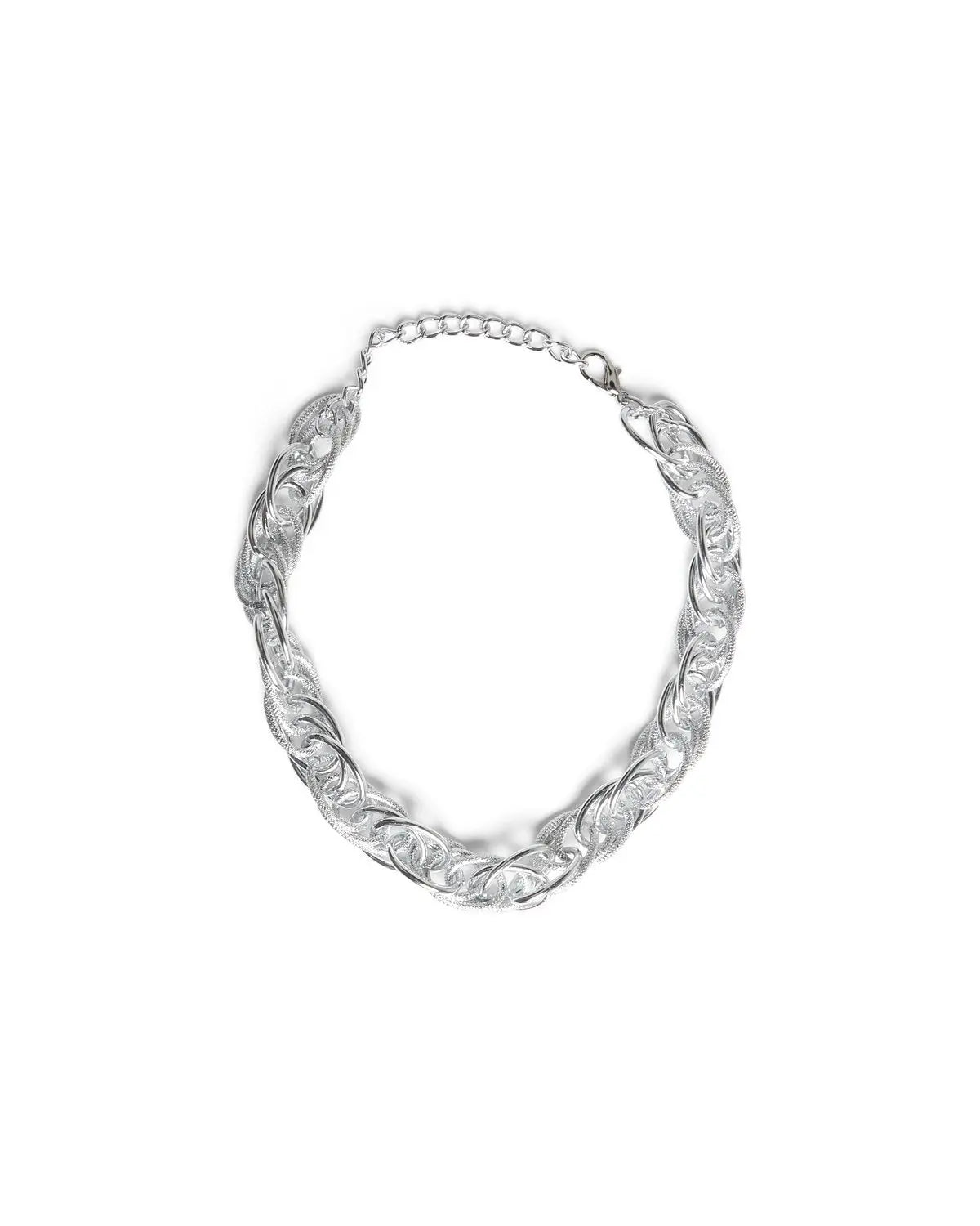 Collana corta con anelli cromati silver SILVER DORABELLA UNICO