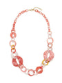 Collana lunga con anelli colorati in più grandezze Dorabella
