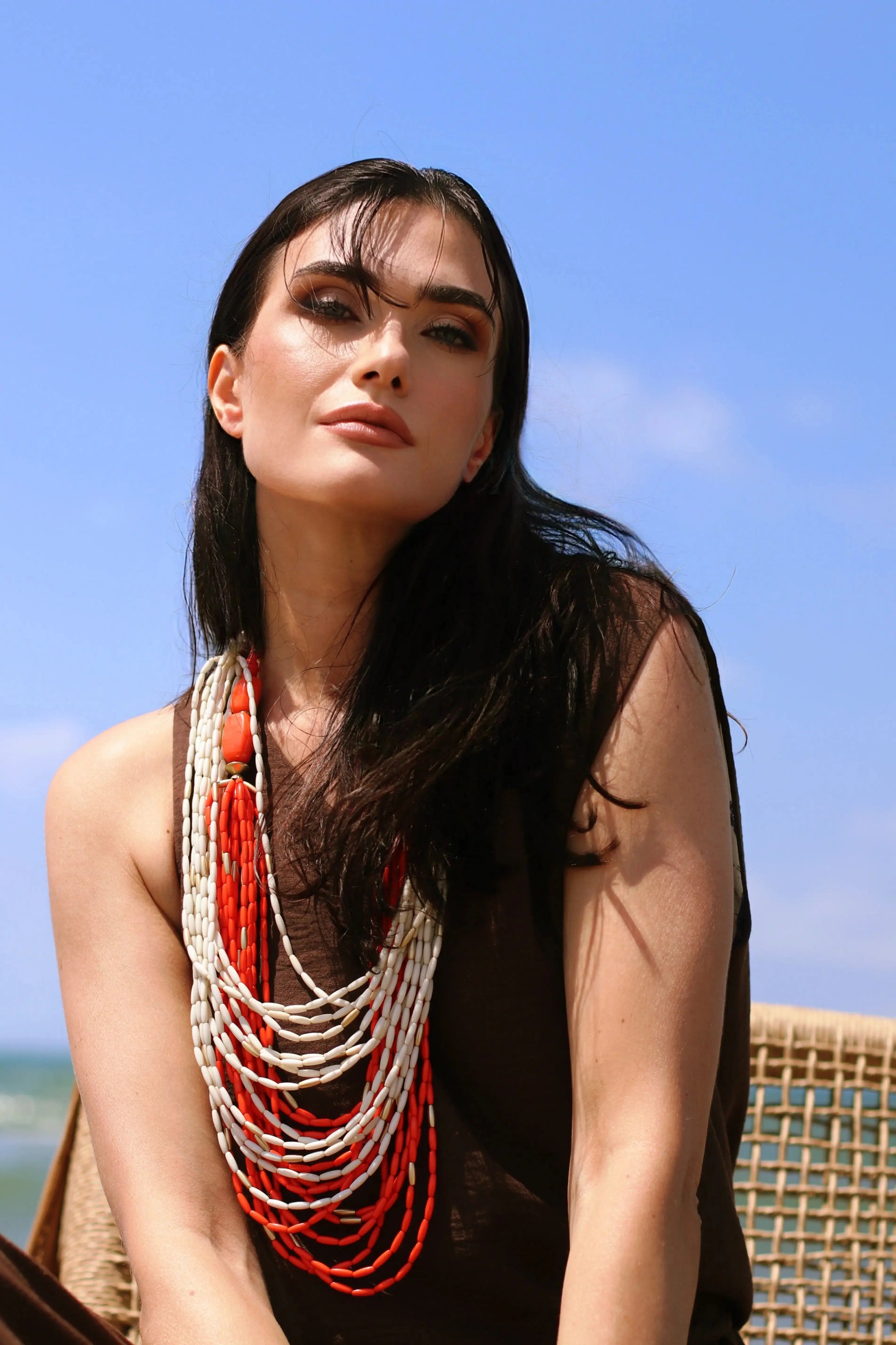 Canotta giromanica in tinta unita CACAO DORABELLA