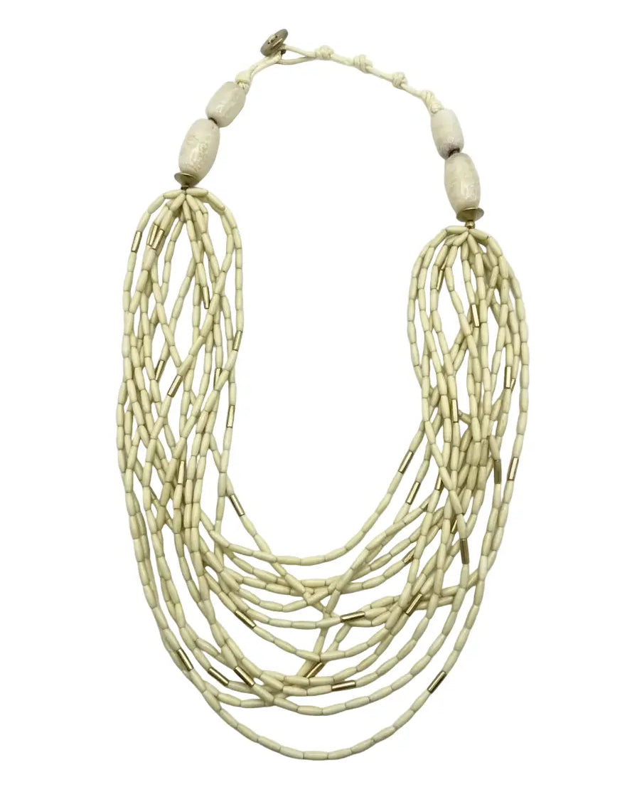 Collana multifilo con pietre colorate grandi e piccole regolabile Dorabella