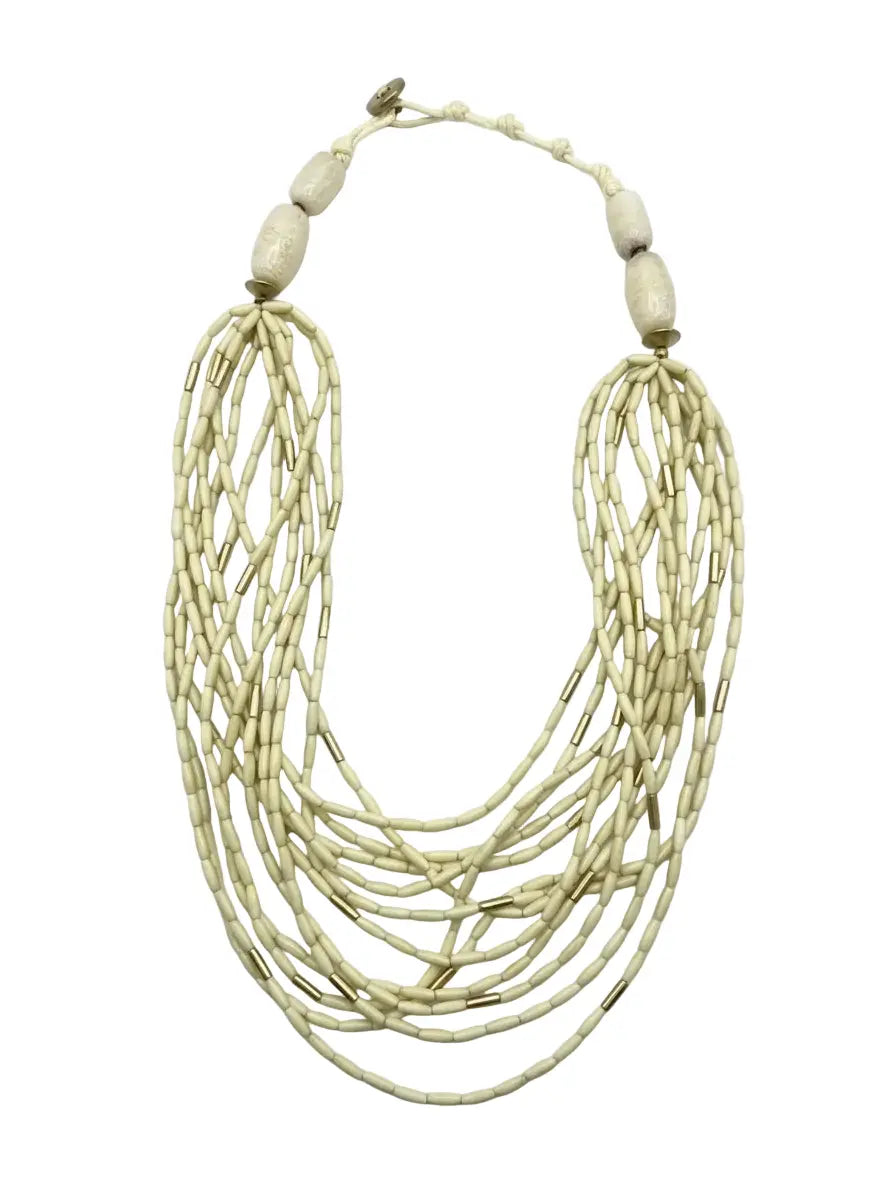 Collana multifilo con pietre colorate grandi e piccole regolabile Dorabella
