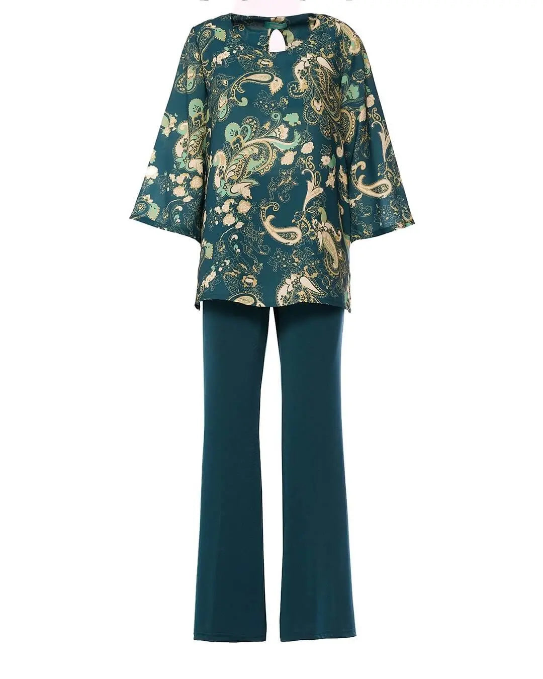 Completo con blusa blusa fantasia e pantalone in unito OTTANIO DORABELLA