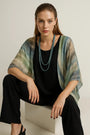 Completo con blusa con maniche volant stampate e pantaloni a gamba dritta DORABELLA