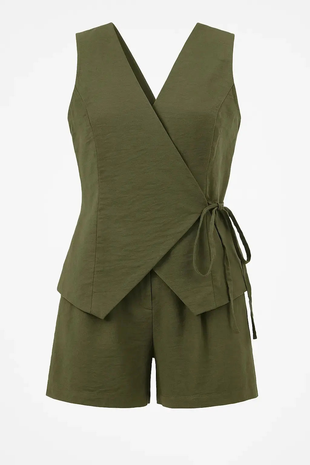 Completo con gilet a portafoglio e shorts Unica by Dorabella