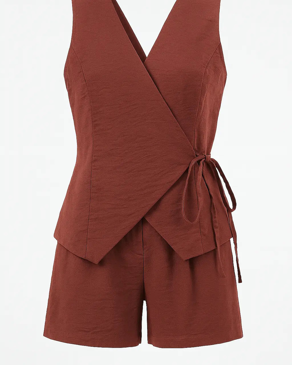 Completo con gilet a portafoglio e shorts Unica by Dorabella