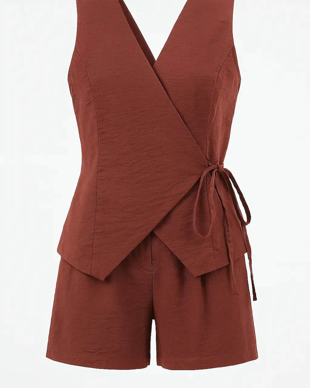 Completo con gilet a portafoglio e shorts Unica by Dorabella