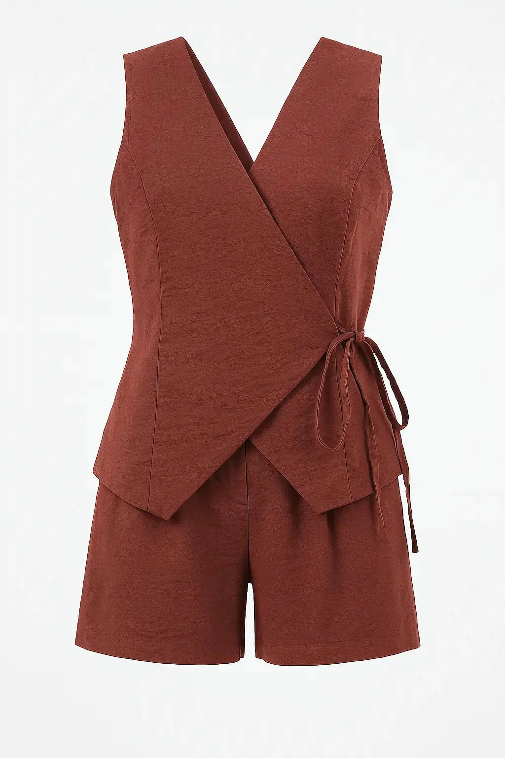 Completo con gilet a portafoglio e shorts Unica by Dorabella