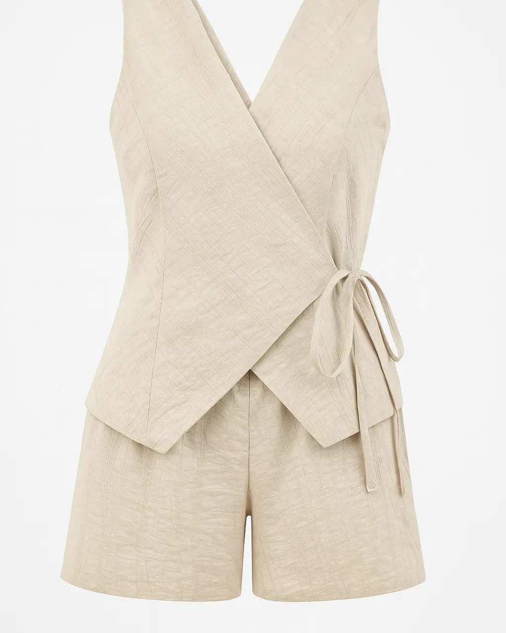 Completo con gilet a portafoglio e shorts Unica by Dorabella