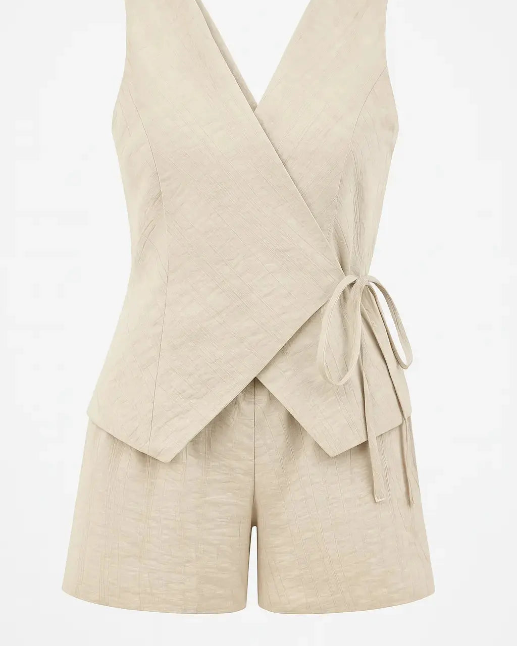 Completo con gilet a portafoglio e shorts Unica by Dorabella