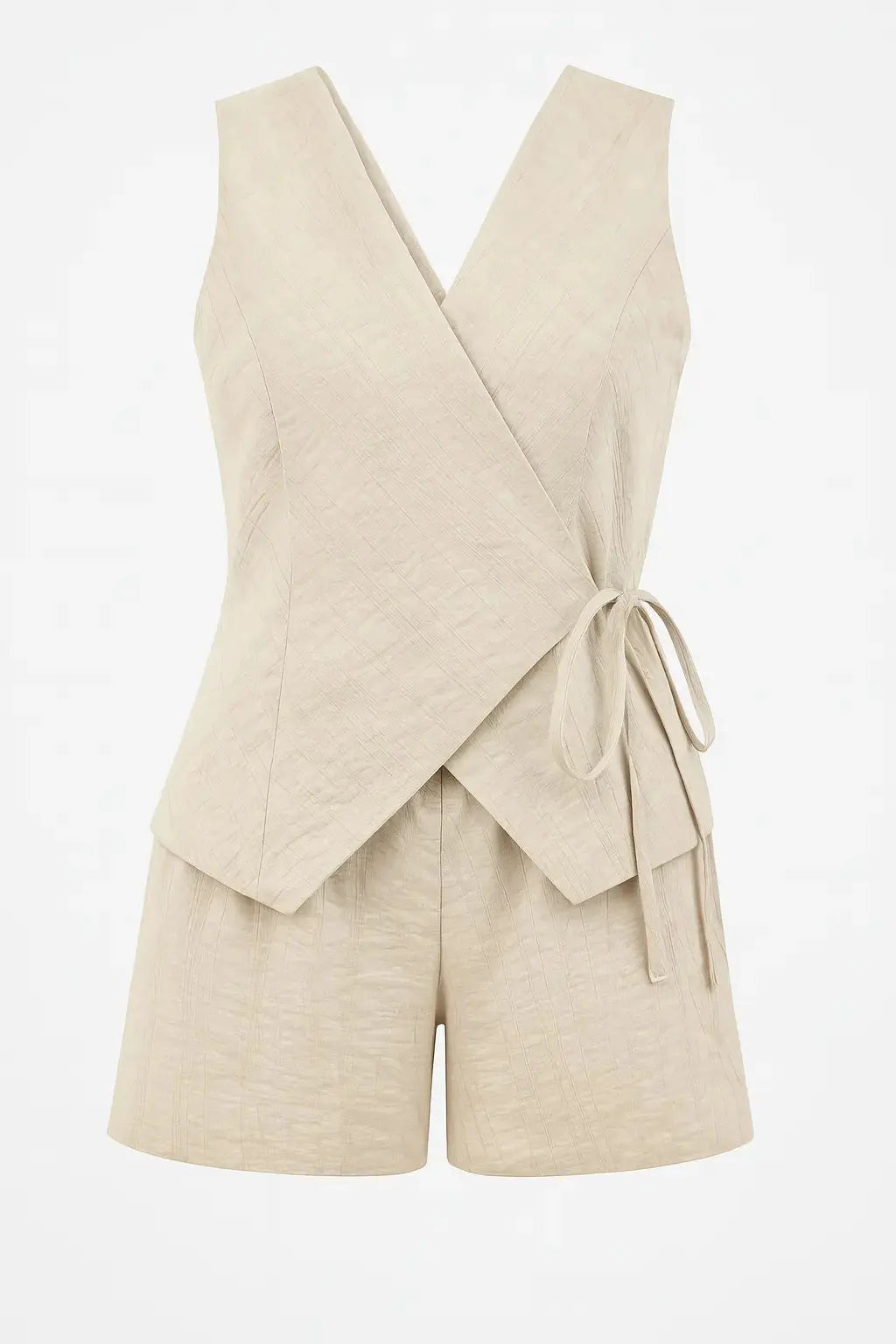 Completo con gilet a portafoglio e shorts Unica by Dorabella