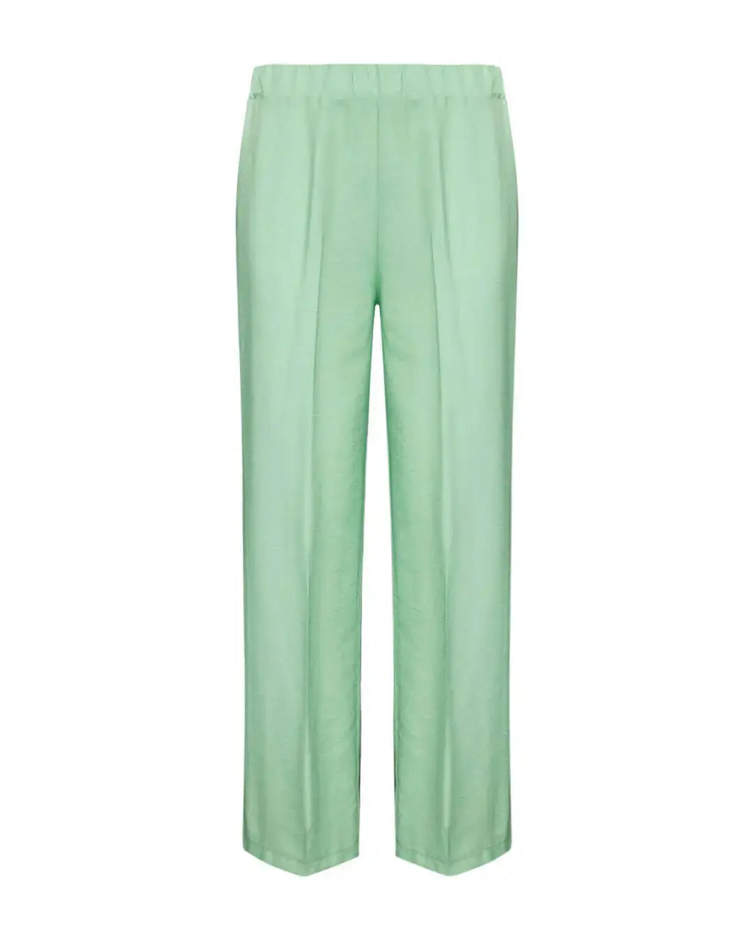 Completo in viscosa con blusa floreale e pantalone in tinta unita DORABELLA