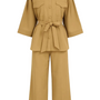 Completo overshirt con fusciacca, pattine e pantalone a palazzo Unica by Dorabella