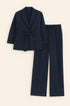 Completo spolvero con spalline interne e pantalone palazzo con bustino elastico Unica by Dorabella Deep-Blue-Navy-Taglia-Unica-Curvy-fino-alla-54