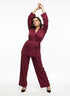 Completo spolvero con spalline interne e pantalone palazzo con bustino elastico Unica by Dorabella
