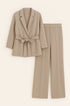 Completo spolvero con spalline interne e pantalone palazzo con bustino elastico Unica by Dorabella Beige-Taglia-Unica-Curvy-fino-alla-54