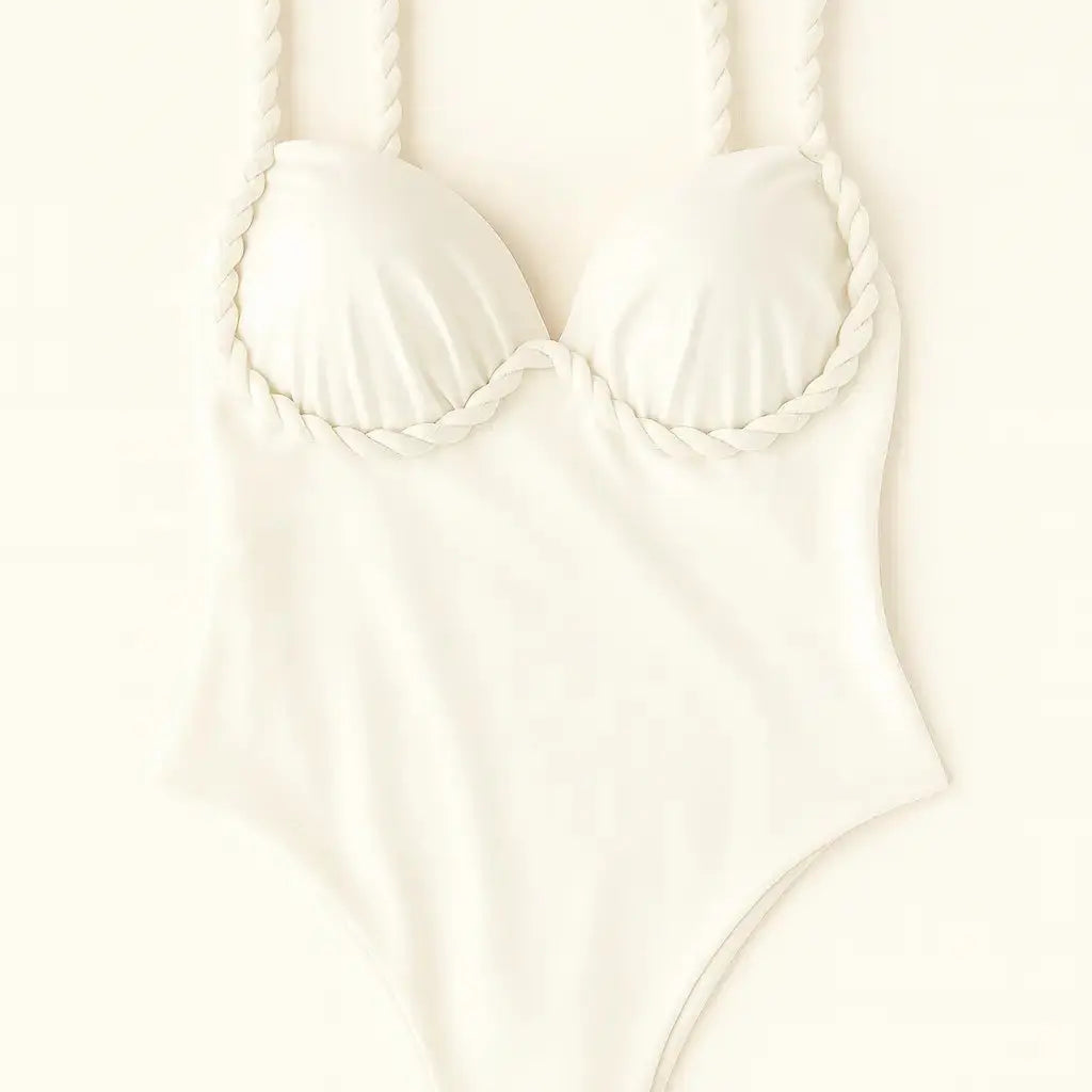 Costume intero con dettaglio intrecciato Unica by Dorabella Taglia-unica-44-46-o-M-L-Bianco