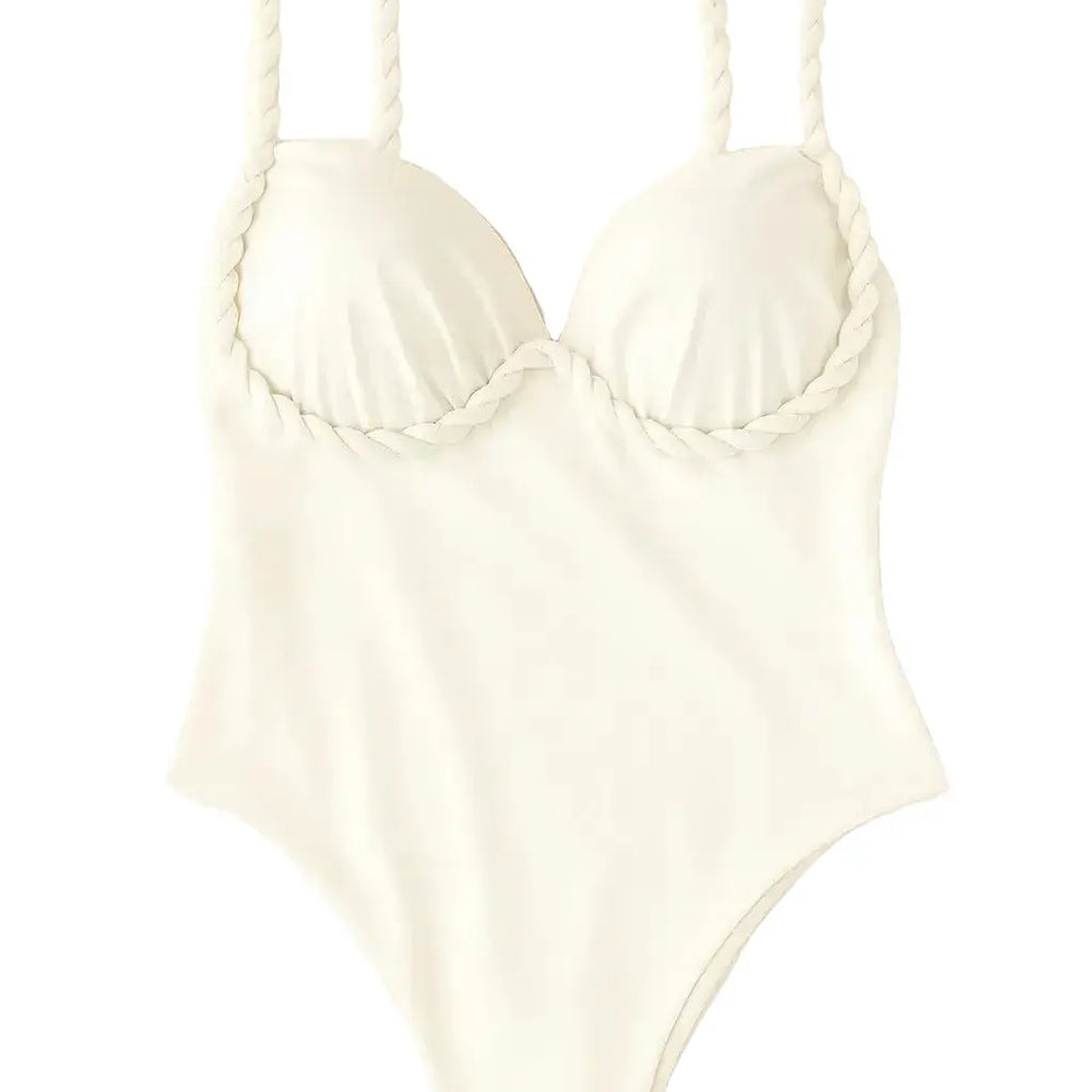 Costume intero con dettaglio intrecciato Unica by Dorabella Taglia-unica-44-46-o-M-L-Bianco
