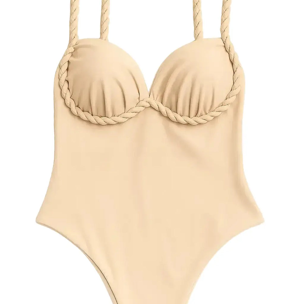 Costume intero con dettaglio intrecciato Unica by Dorabella Taglia-unica-44-46-o-M-L-Beige