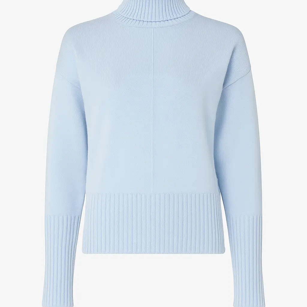 Dolcevita con profili a costina DORABELLA