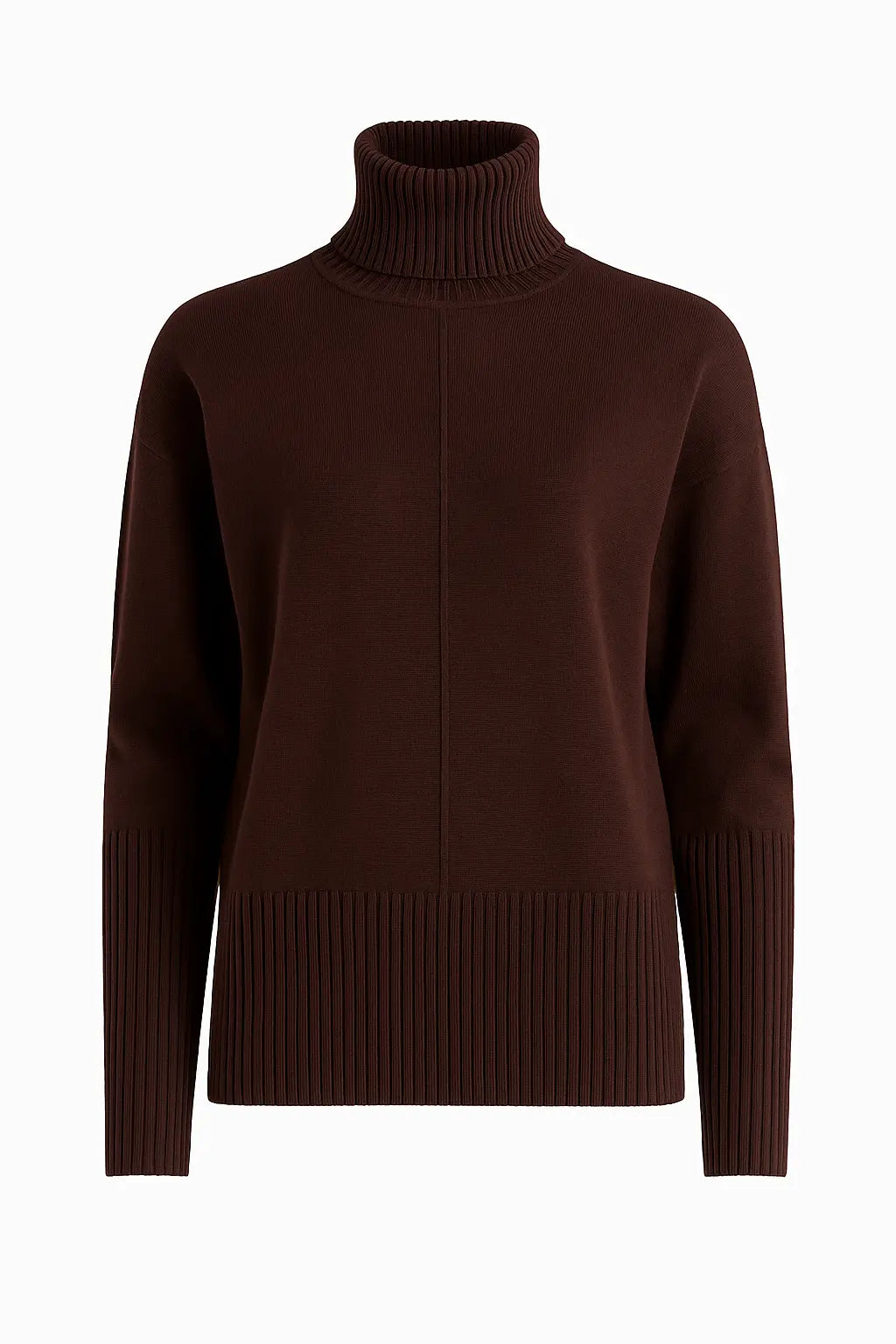 Dolcevita con profili a costina DORABELLA