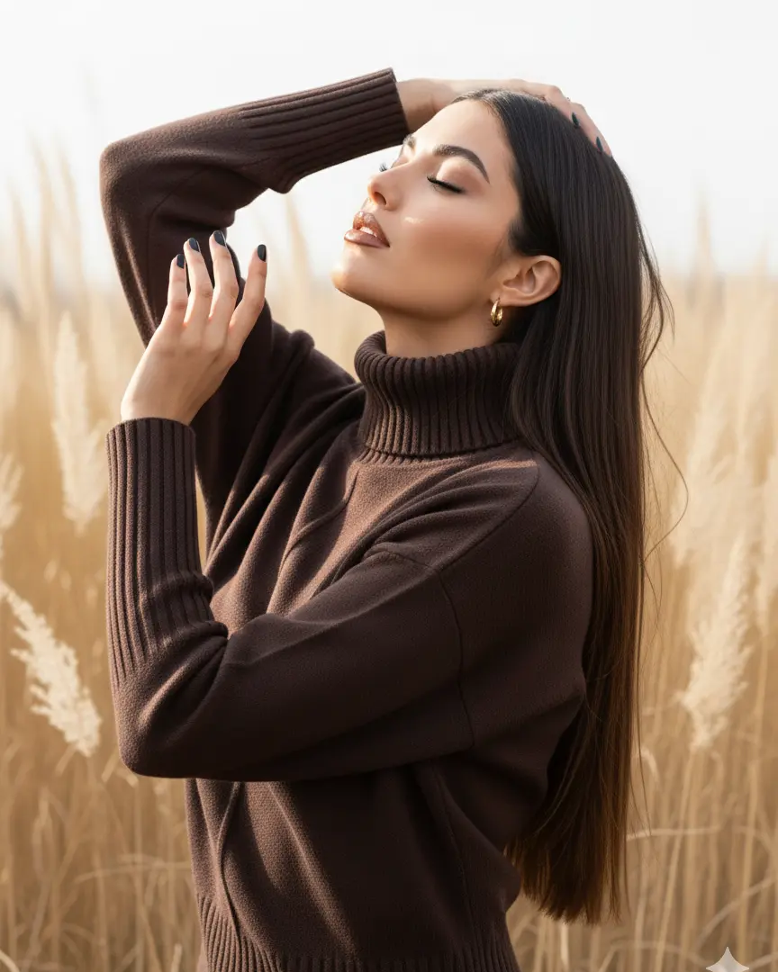 Dolcevita con profili a costina DORABELLA