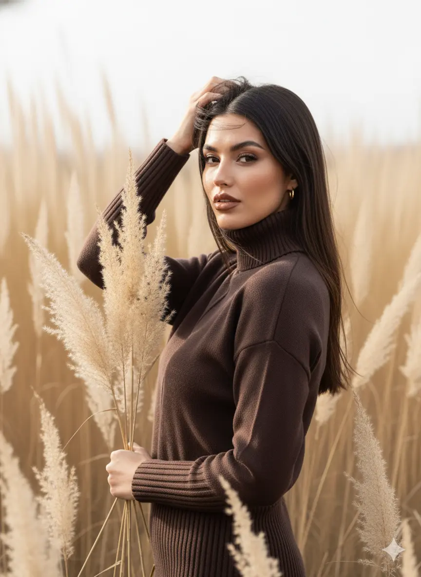 Dolcevita con profili a costina DORABELLA