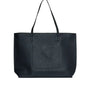 Borsa shopper large in ecopelle a grana con logo sul davanti NERO DORABELLA EASY