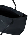 Borsa shopper large in ecopelle a grana con logo sul davanti NERO DORABELLA EASY