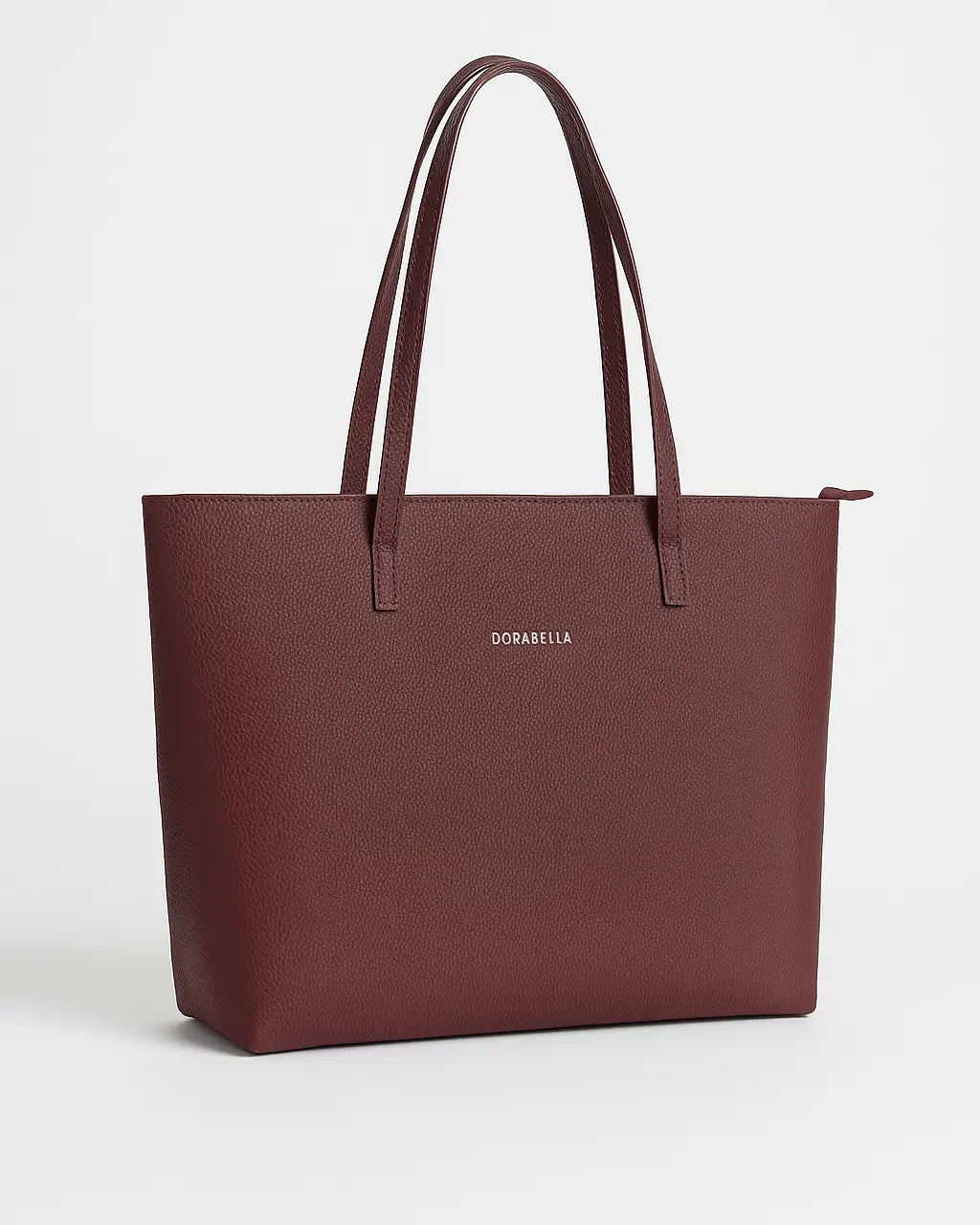 Easy bag in ecopelle a grana BORDEAUX DORABELLA EASY