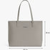 Easy bag in ecopelle a grana GRIGIO CHIARO DORABELLA EASY