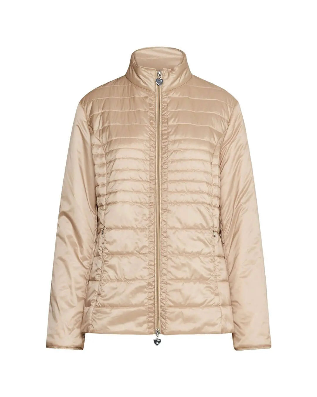 Easy jacket con zip e piping BEIGE DORABELLA EASY