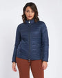 Easy jacket con zip e piping BLU DORABELLA EASY XXL