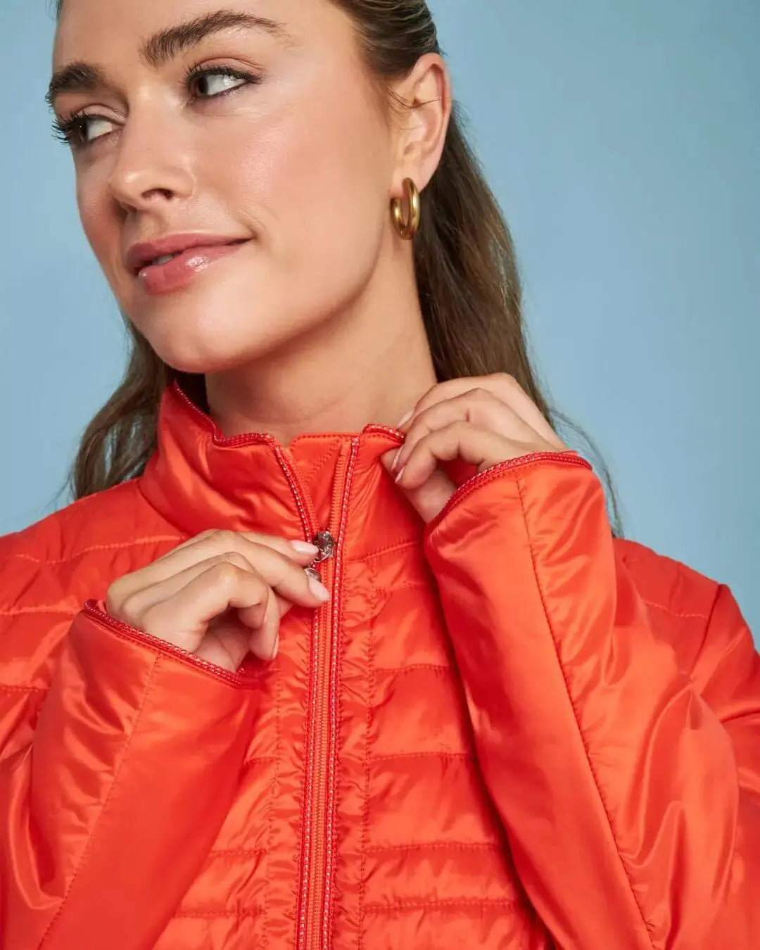 Easy jacket con zip e piping PAPAVERO DORABELLA EASY