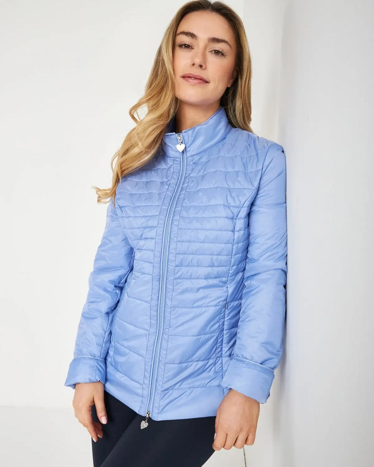 Easy jacket con zip e piping LAVANDA DORABELLA EASY