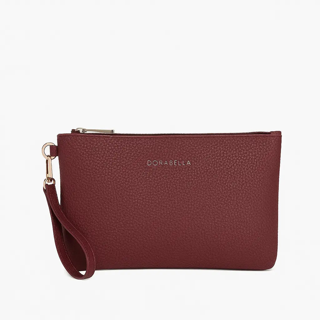 Easy pocket in ecopelle a grana BORDEAUX DORABELLA EASY