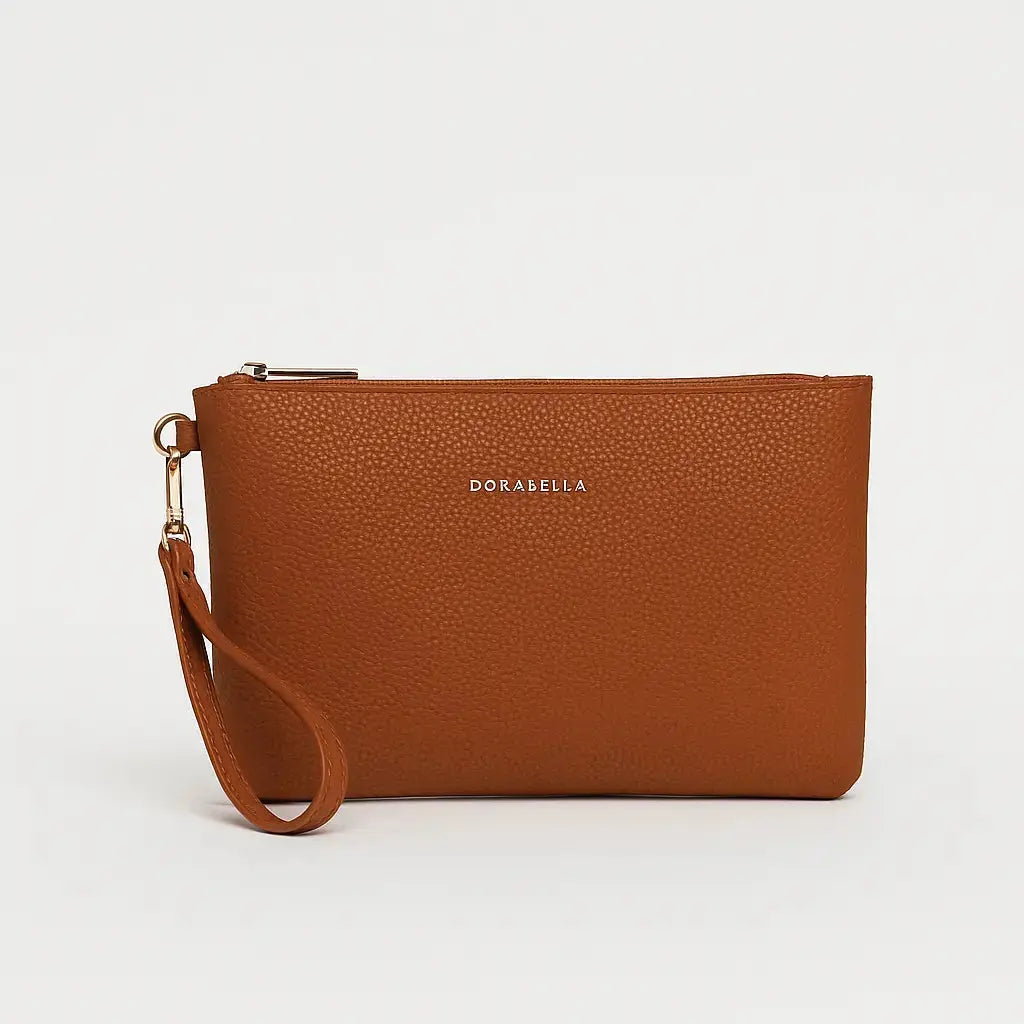 Easy pocket in ecopelle a grana CACAO DORABELLA EASY
