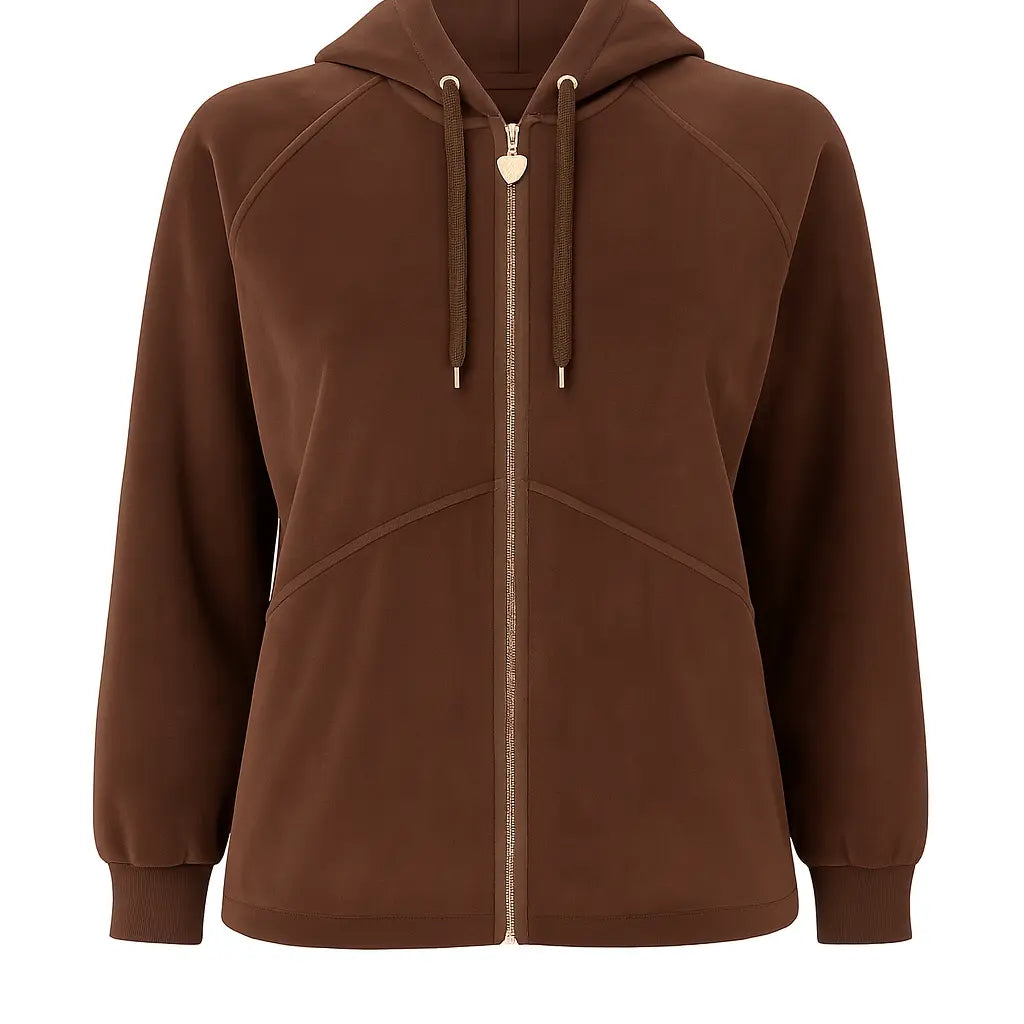Felpa con cappuccio CIOCCOLATO DORABELLA PIU'