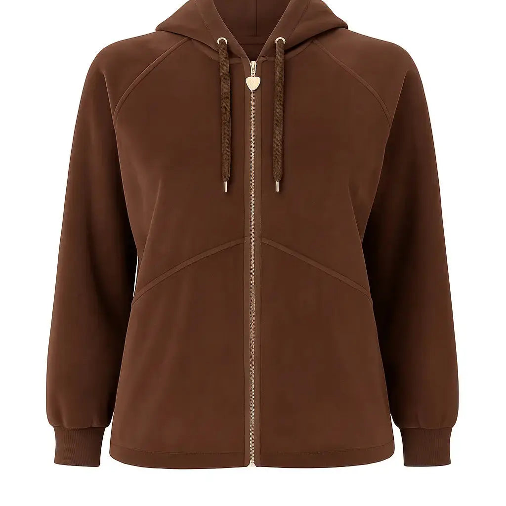 Felpa con cappuccio CIOCCOLATO DORABELLA PIU'