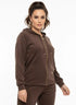 Felpa con cappuccio CIOCCOLATO DORABELLA PIU'