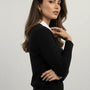 Finto cardigan con bottoni gioiello DORABELLA