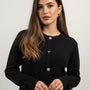 Finto cardigan con bottoni gioiello DORABELLA