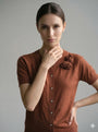 Finto cardigan con rose DORABELLA