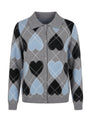 Finto cardigan stampa cuori DORABELLA