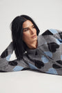 Finto cardigan stampa cuori DORABELLA