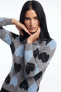 Finto cardigan stampa cuori DORABELLA