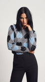 Finto cardigan stampa cuori DORABELLA