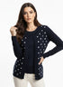 Finto twin set a pois DORABELLA