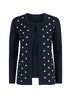 Finto twin set a pois DORABELLA XXL / Blu