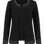 Finto twin set con lurex e applicazioni DORABELLA XL / Nero